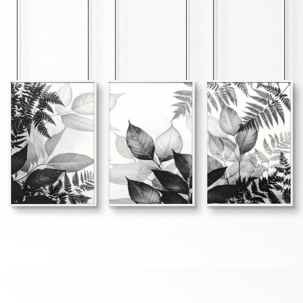 Bathroom Wall Prints | Set of 3 Botanical Wall art Prints