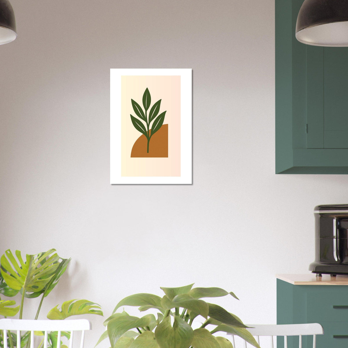 Botanical Wall Art - Green Leaf Print