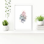 Beach theme bathroom decor | set of 3 wall art prints