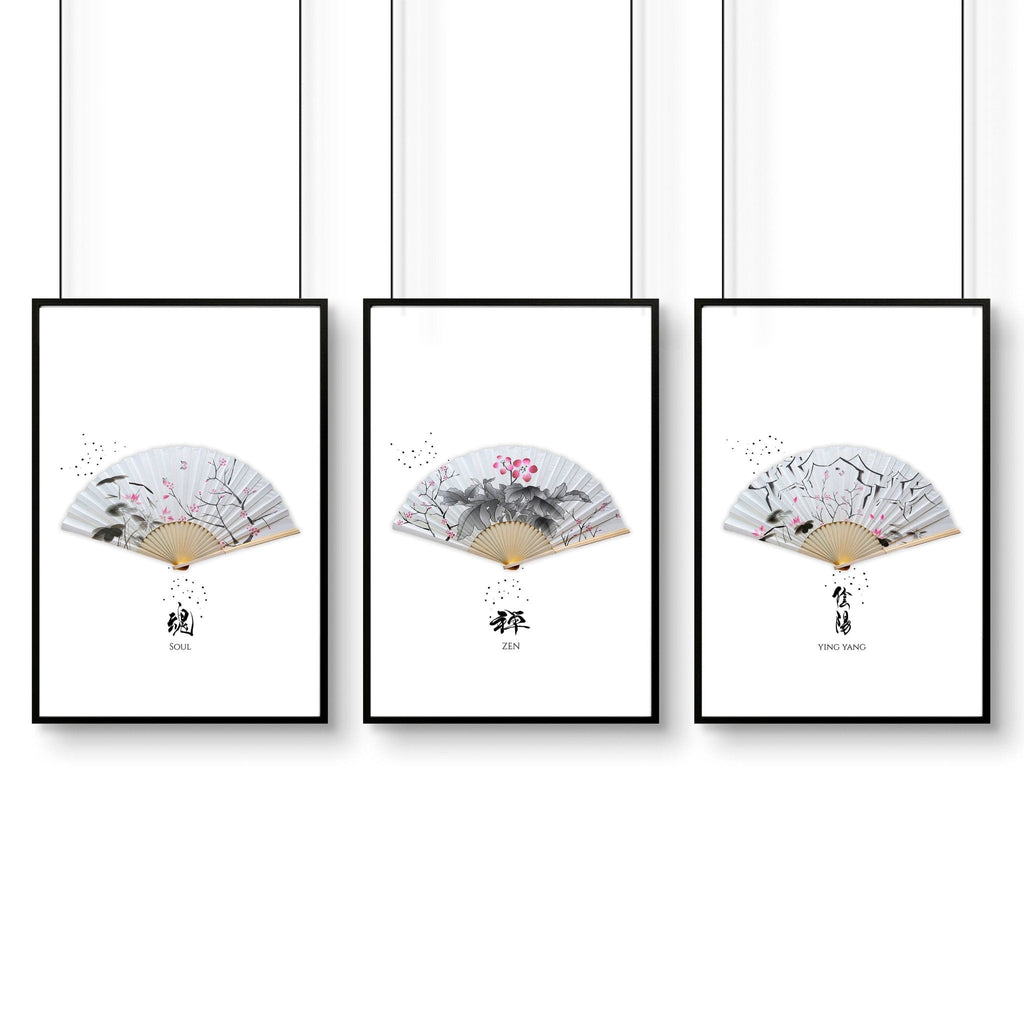 Accent Wall Ideas for Bedroom – Set of 3 Framed Prints