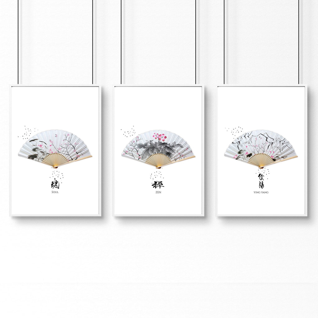 Accent Wall Ideas for Bedroom – Set of 3 Framed Prints
