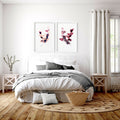 Wall Art for Bedroom Set of 2 | Framed Prints