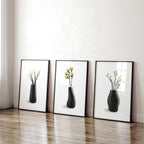 Big Paintings For Living Room | Set of 3 Botanical Wall art Prints