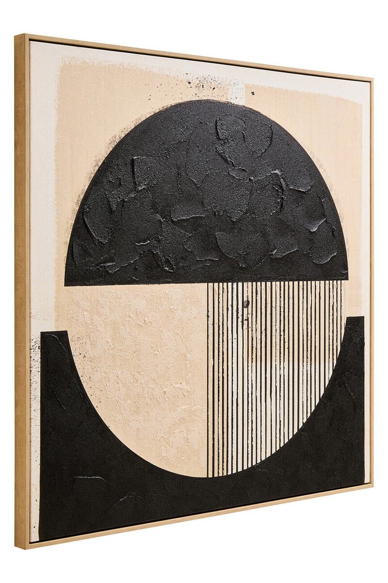 Black and Cream Wall Art | Astratto - MOOAZAA