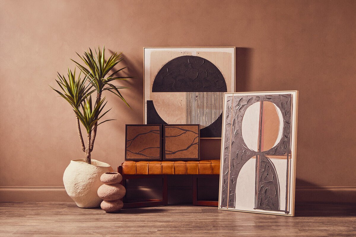 Black and Cream Wall Art | Astratto - MOOAZAA