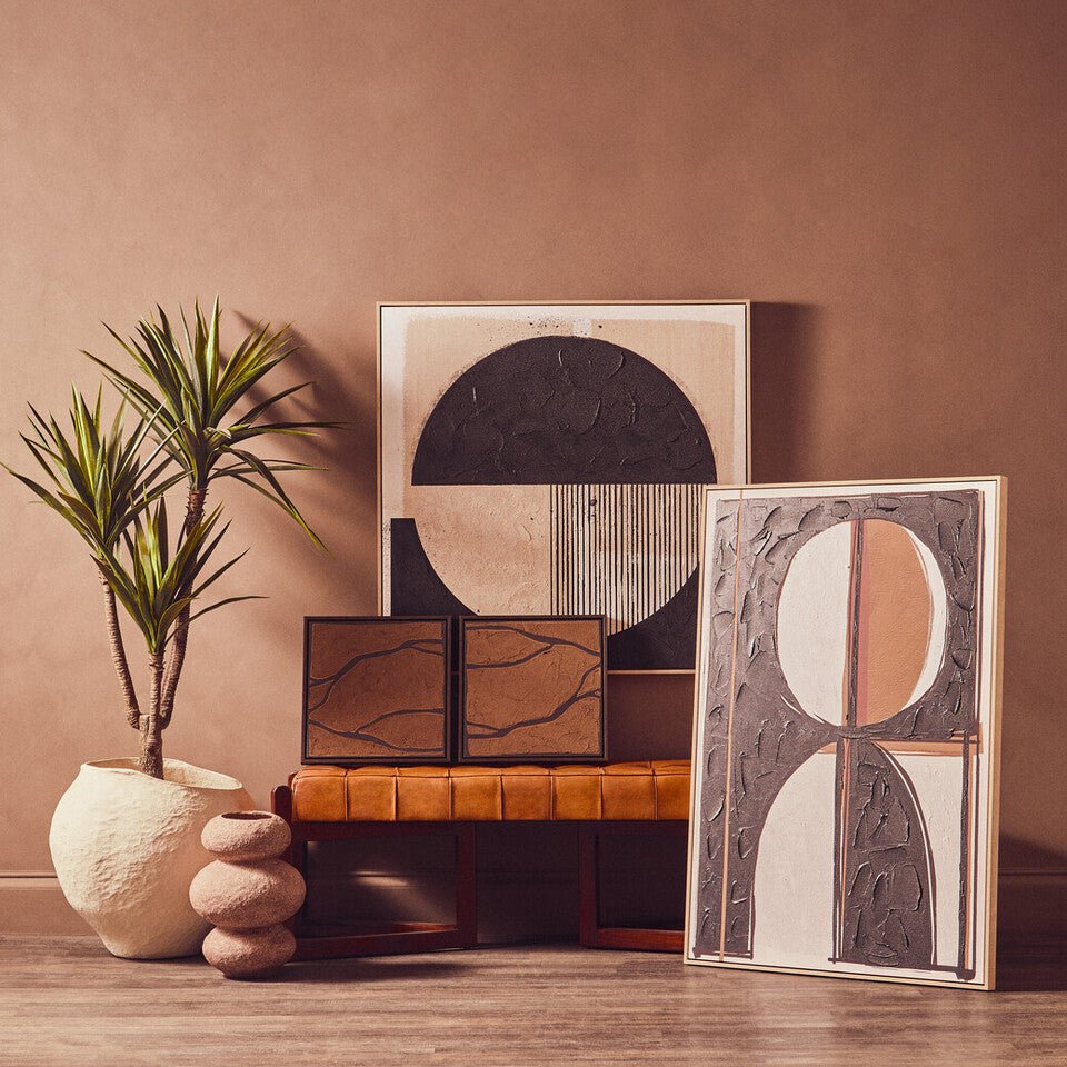 Black and Cream Wall Art | Astratto - MOOAZAA