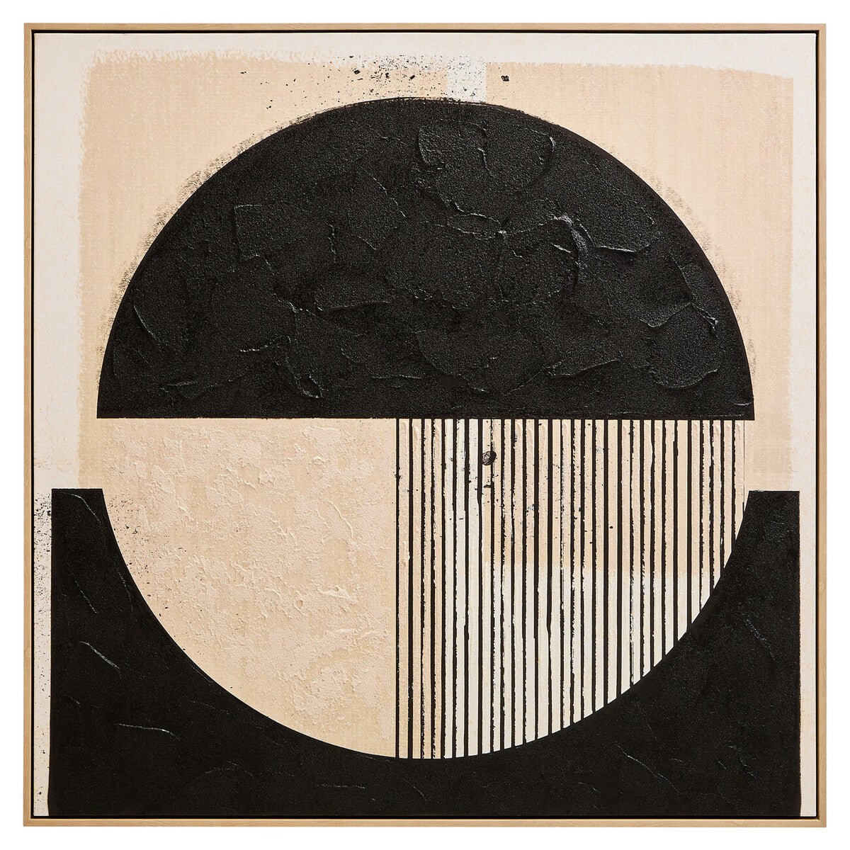 Black and Cream Wall Art | Astratto - MOOAZAA