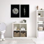 Bathroom art wall decor | set of 2 wall art prints