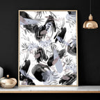 Bathroom Prints Black and White | Set of 3 Wall Art