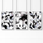 Bathroom Prints Black and White | Set of 3 Wall Art