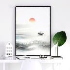 Black and White Japanese Art – Set of 3 Prints