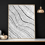 Black & White Wall Decor for Bedroom | Line Art Set of 2
