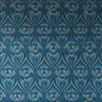 Vintage floral damask Wallpaper - Blue