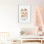 Prints for a nursery | Bohemian decor wall art print