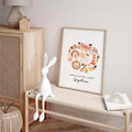 Childrens bedroom decor wall art print