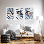 Boho Style Wall Decor | Set of 3 Boho Women Wall art Prints