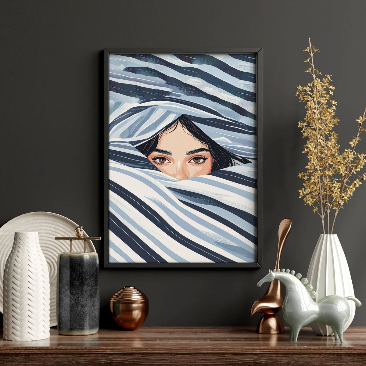 Boho Style Wall Decor | Set of 3 Boho Women Wall art Prints