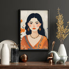 Boho Wall Art Decor | Set of 3 Boho Women Wall art Prints