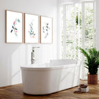 Bathroom Prints Set of 3 | Botanical Wall Art UK