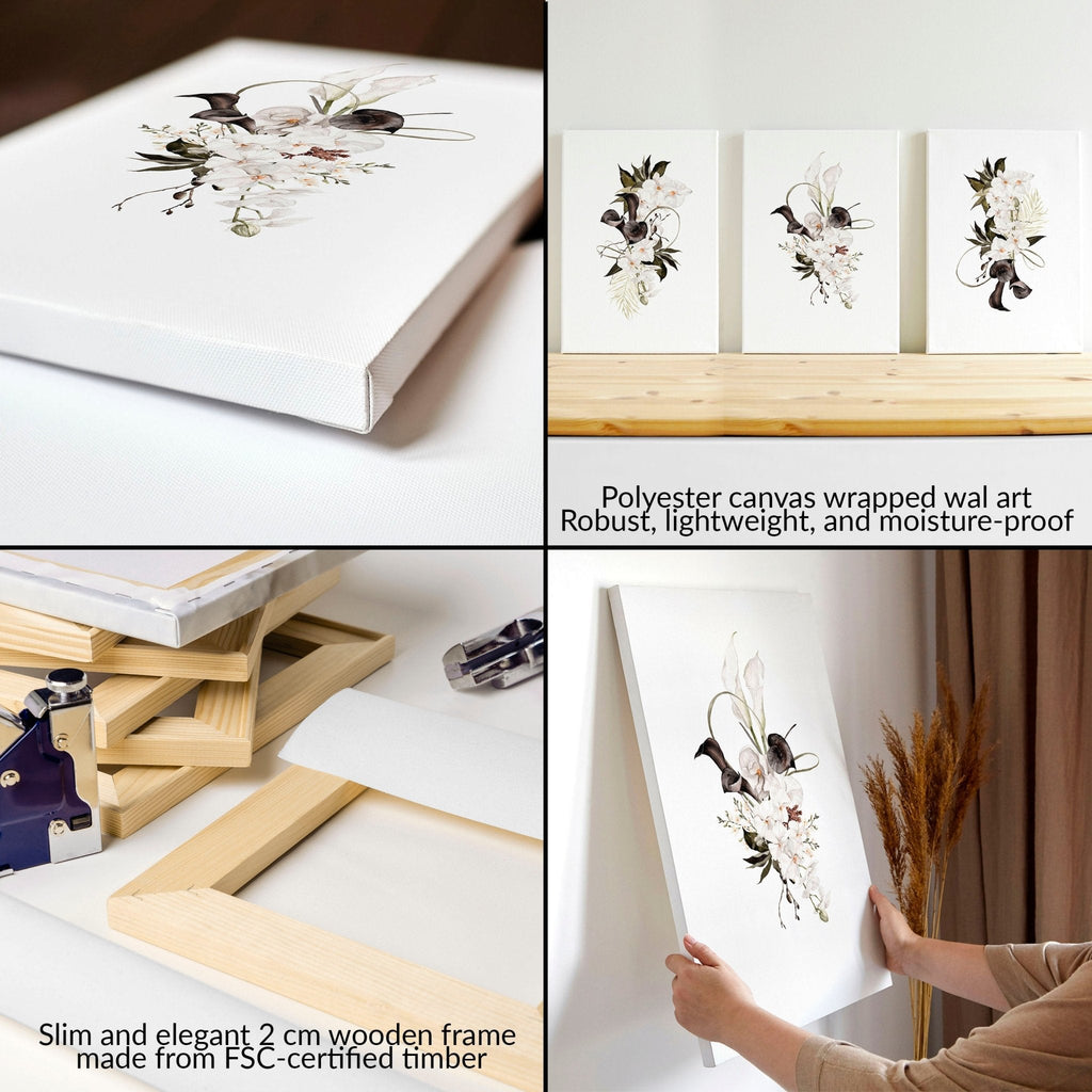 Bedroom Print Ideas – Botanical Set of 3 Wall Art Prints