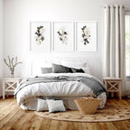 Bedroom Print Ideas – Botanical Set of 3 Wall Art Prints