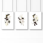 Bedroom Print Ideas – Botanical Set of 3 Wall Art Prints
