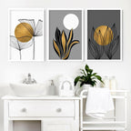 Botanical Pictures for Bathroom – Set of 3 Prints