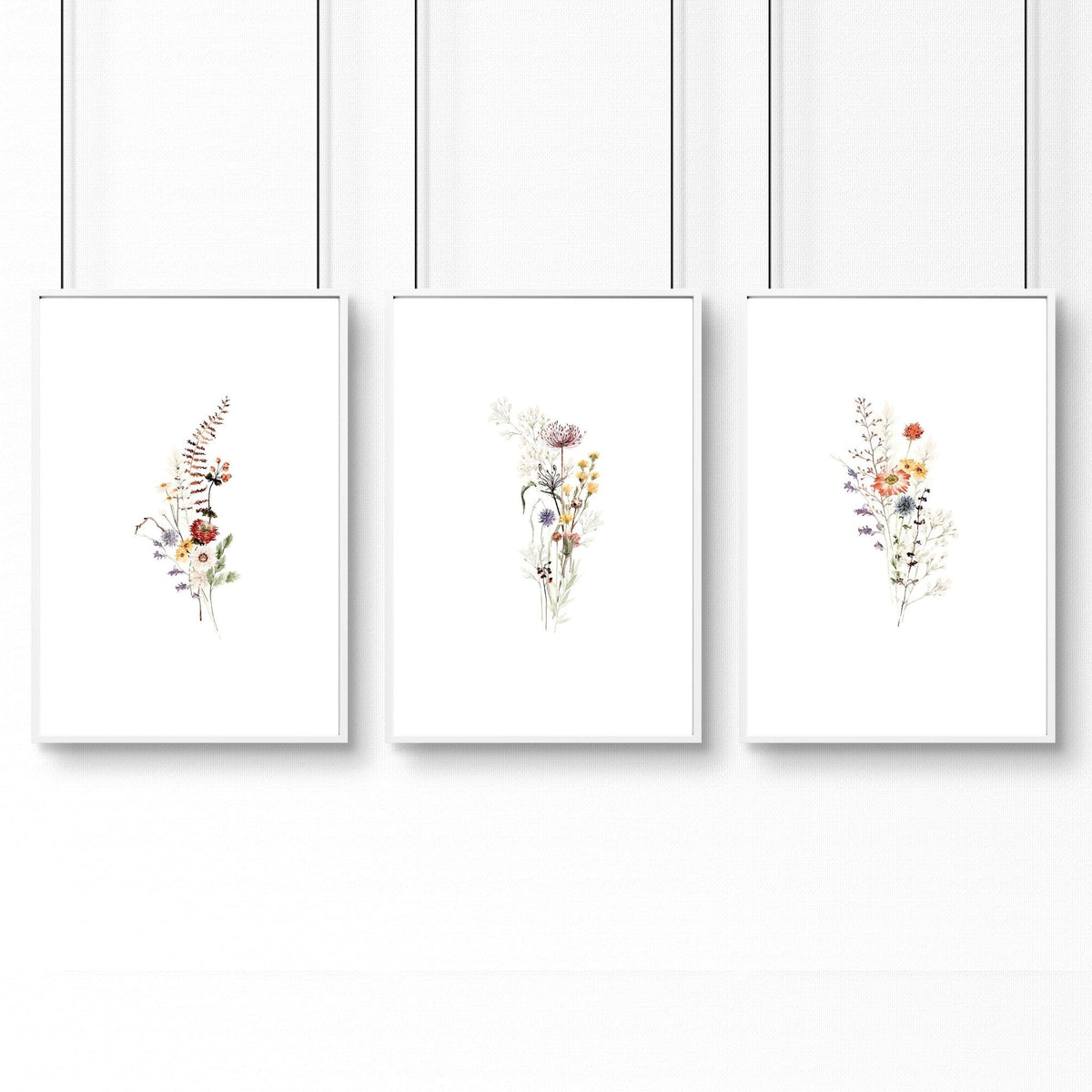 Botanical Framed Prints | Set of 3 wall art prints