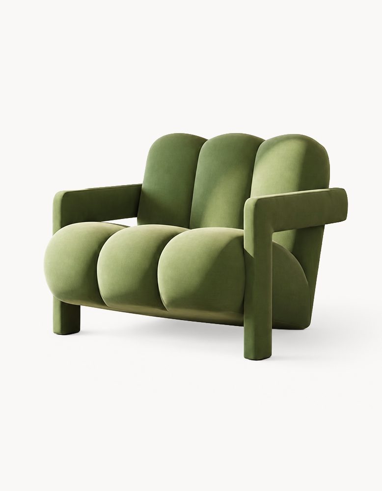 Zenith Armchair, Green