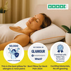 Brightr® Nox Vegan Best Down Alternative pillow - MOOAZAA