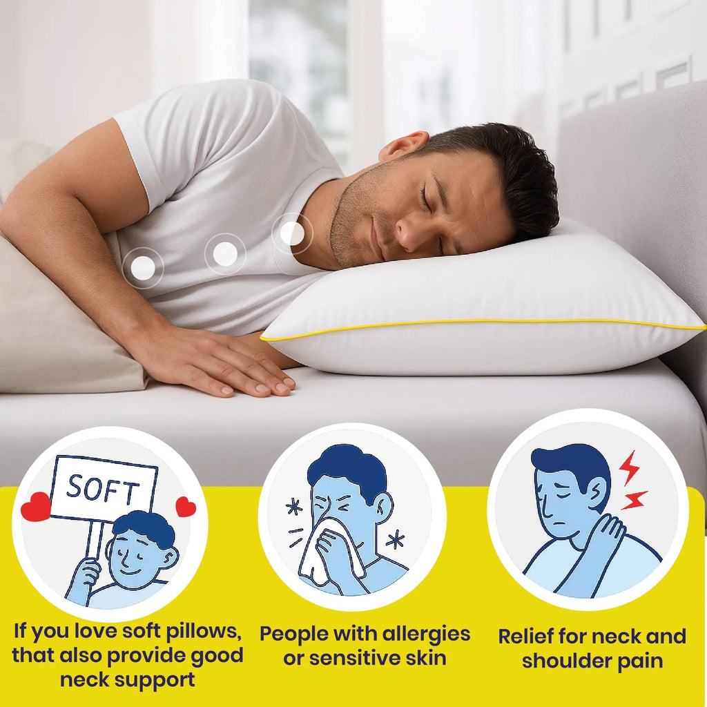 Brightr® Nox Vegan Best Down Alternative pillow - MOOAZAA