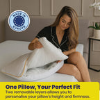 Brightr® Nox Vegan Best Down Alternative pillow - MOOAZAA