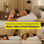 Brightr® Stella Hybrid Adjustable Pillow bundle - MOOAZAA