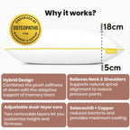 Brightr® Stella Hybrid Adjustable Pillow bundle - MOOAZAA