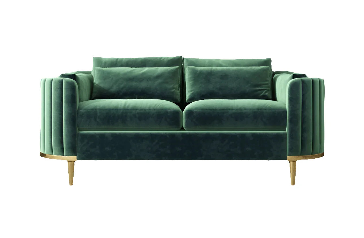 Brooklyn Sofas Suite Sets in Luxury Green Velvet - MOOAZAA 