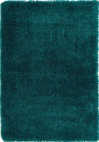 Chicago Dark Teal Shaggy Rug