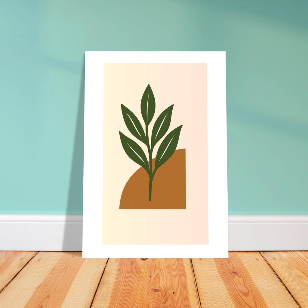 Botanical Wall Art - Green Leaf Print