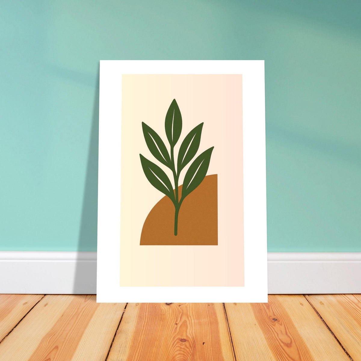 Botanical Wall Art - Green Leaf Print