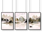 Artwork for Office Walls – Set of 3 Framed Art Prints