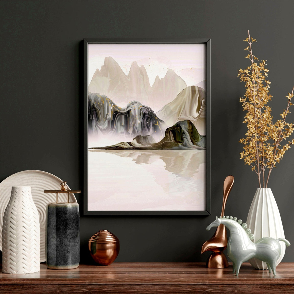 Artwork for Office Walls – Set of 3 Framed Art Prints
