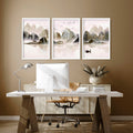 Artwork for Office Walls – Set of 3 Framed Art Prints