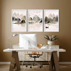 Artwork for Office Walls – Set of 3 Framed Art Prints