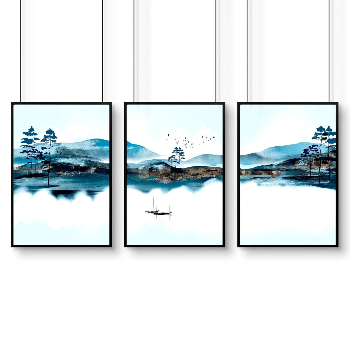 Art wall office | set of 3 framed wall art