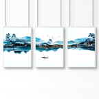 Art wall office | set of 3 framed wall art
