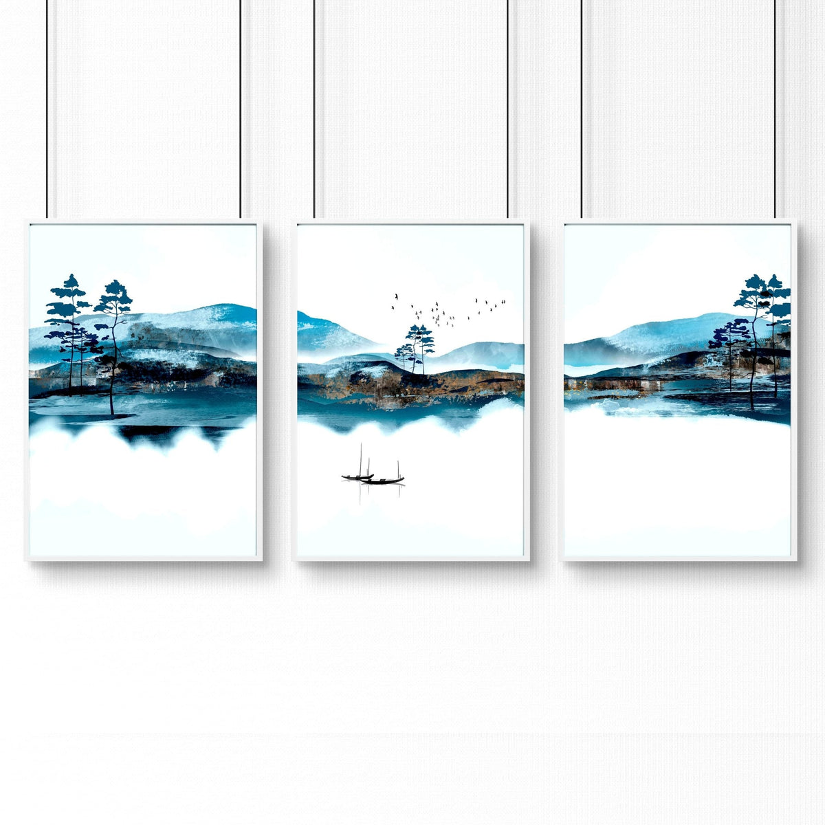 Art wall office | set of 3 framed wall art