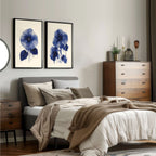 Canvas Floral Print | Set of 2 Botanical Wall art Prints