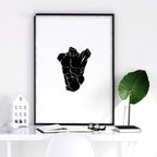 Canvas Wall Hanging | Set of 3 Sculpture Wall art Prints
