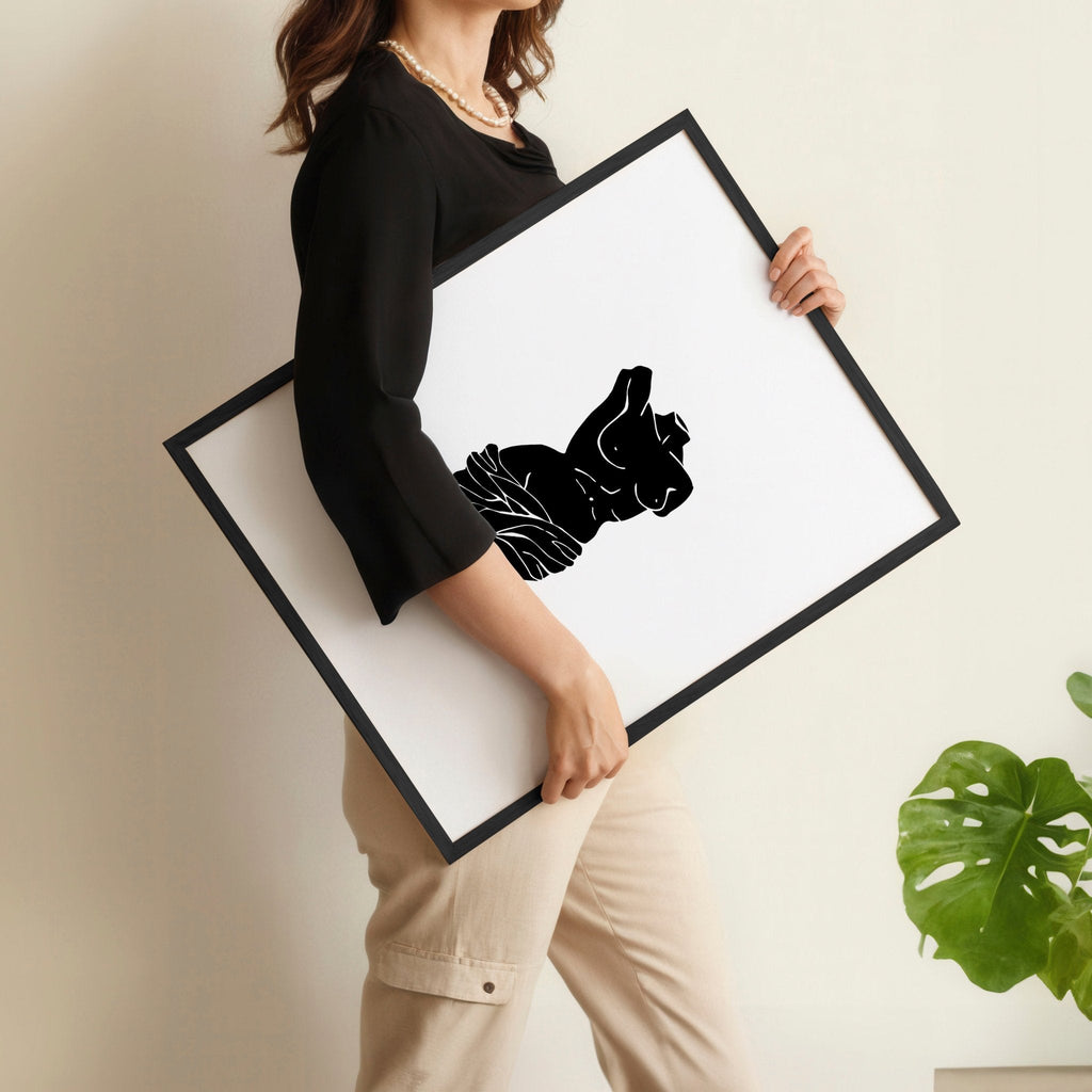 Canvas Wall Hanging | Set of 3 Sculpture Wall art Prints