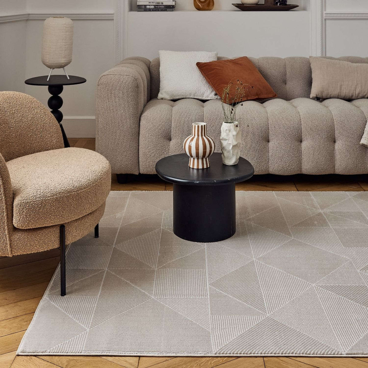 Carmel Beige Rug Abstract | 6000 - MOOAZAA