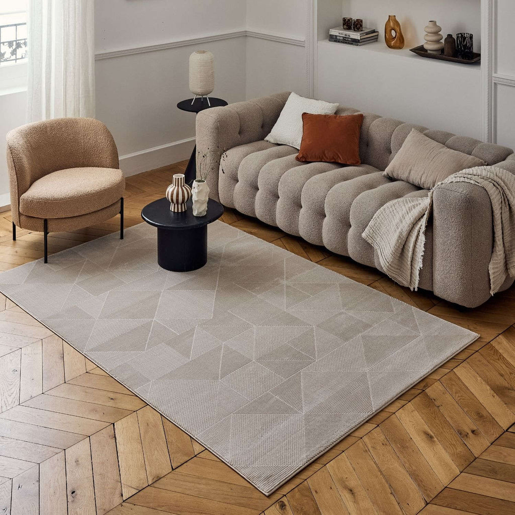 Carmel Beige Rug Abstract | 6000 - MOOAZAA